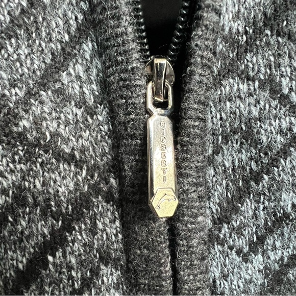 Gioberti Knitted Full Zip Block Design Cardigan Sweater Soft Brushed Flannel XL - Picture 5 of 13